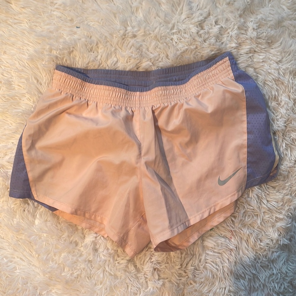 pink and purple nike shorts
